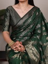 Ynf7914grn Naylon Weaving Work Saree Best Wholesale Shop In Surat